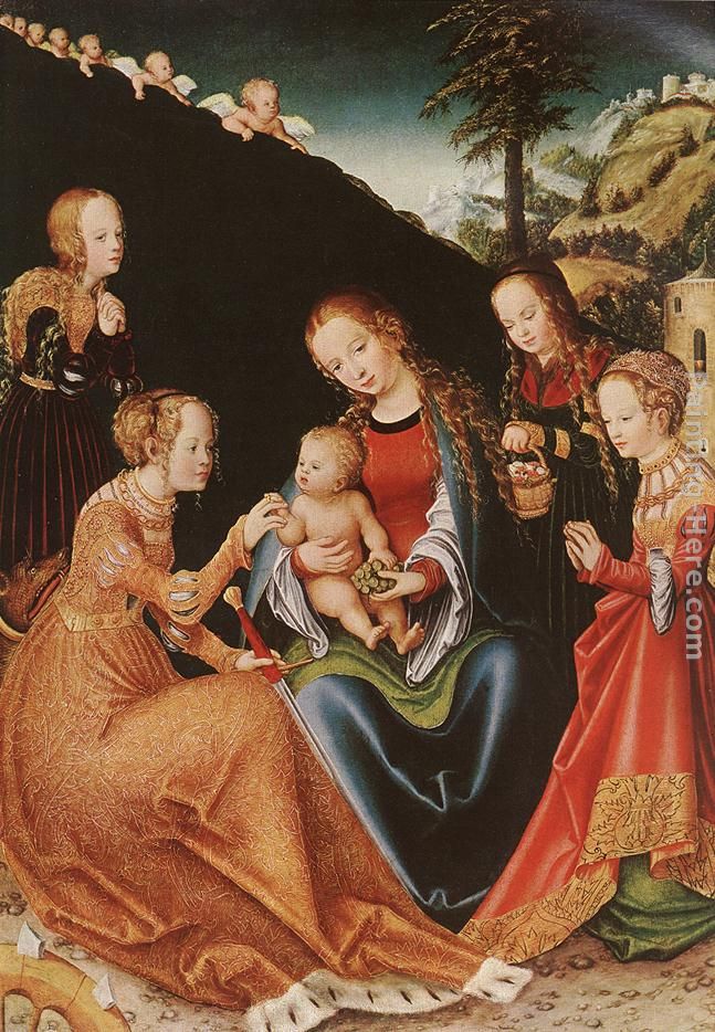 Lucas Cranach the Elder The Mystic Marriage of St Catherine